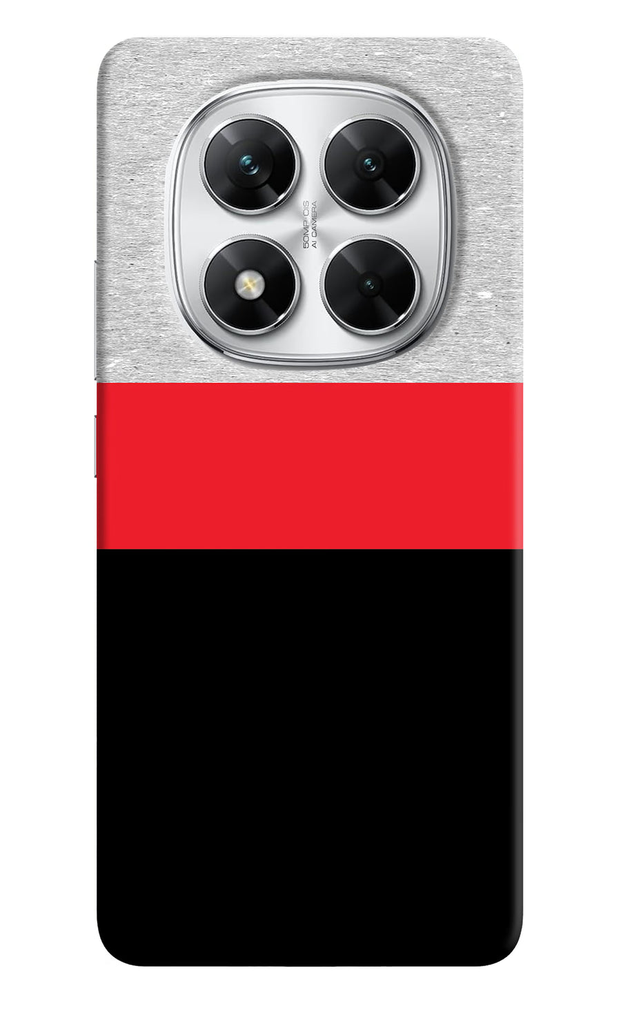 Tri Color Pattern Poco X7 5G Back Cover, Hard case