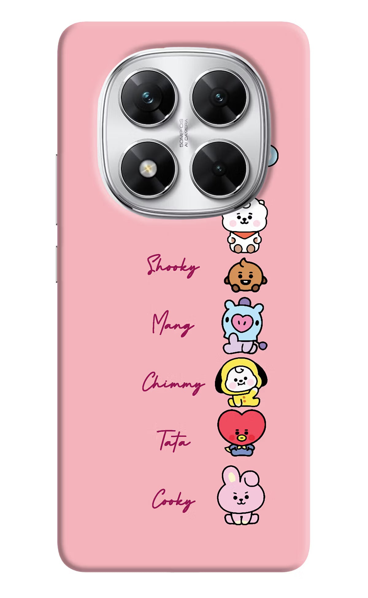 BTS names Poco X7 5G Back Cover