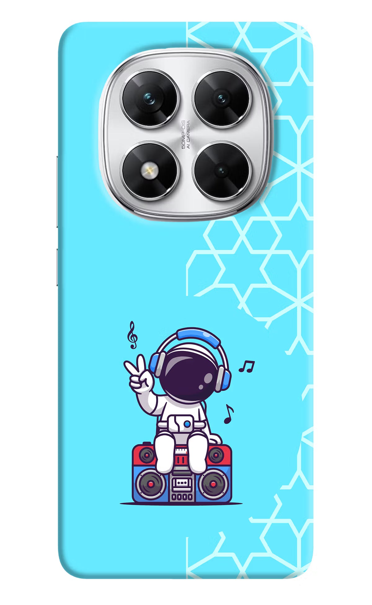 Cute Astronaut Chilling Poco X7 5G Back Cover