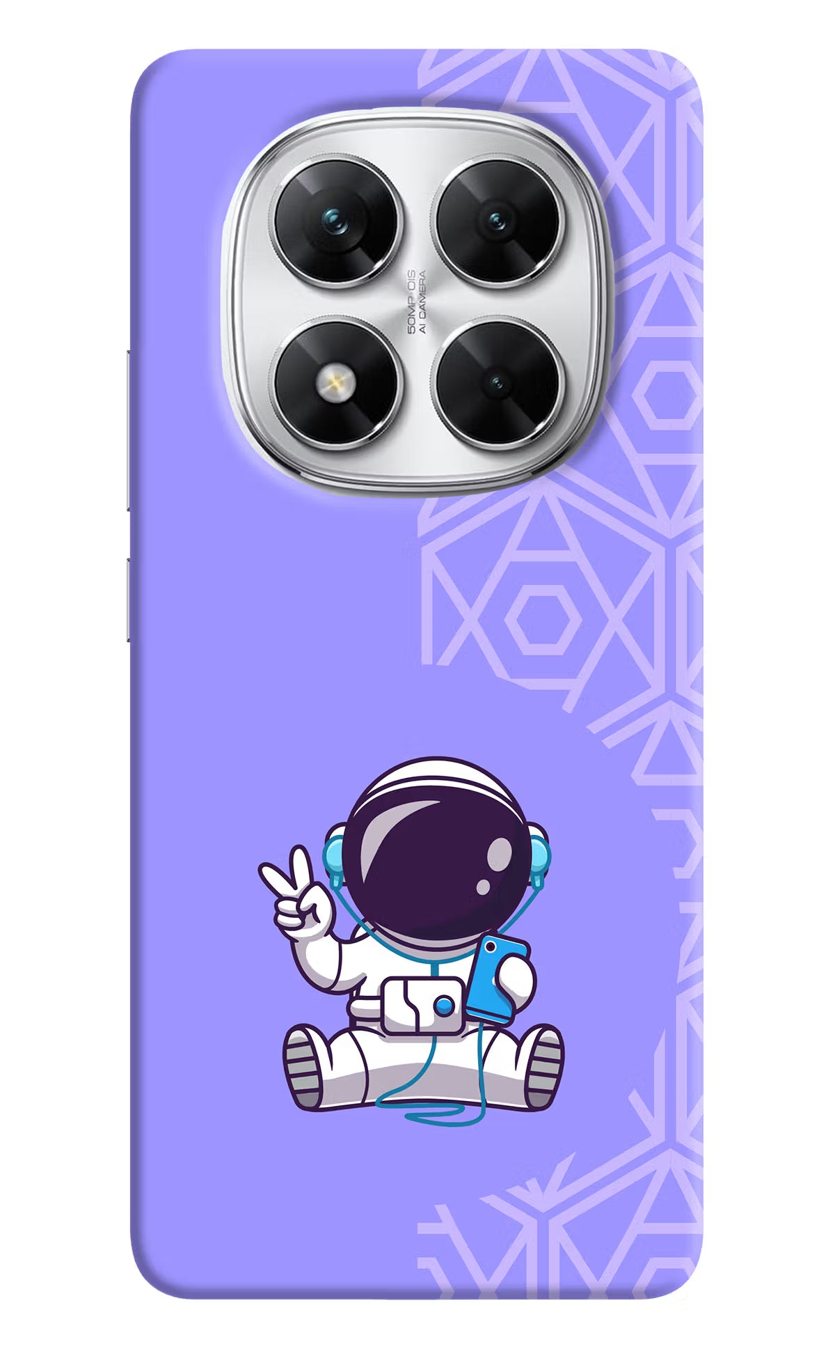 Cute Astronaut Chilling Poco X7 5G Back Cover