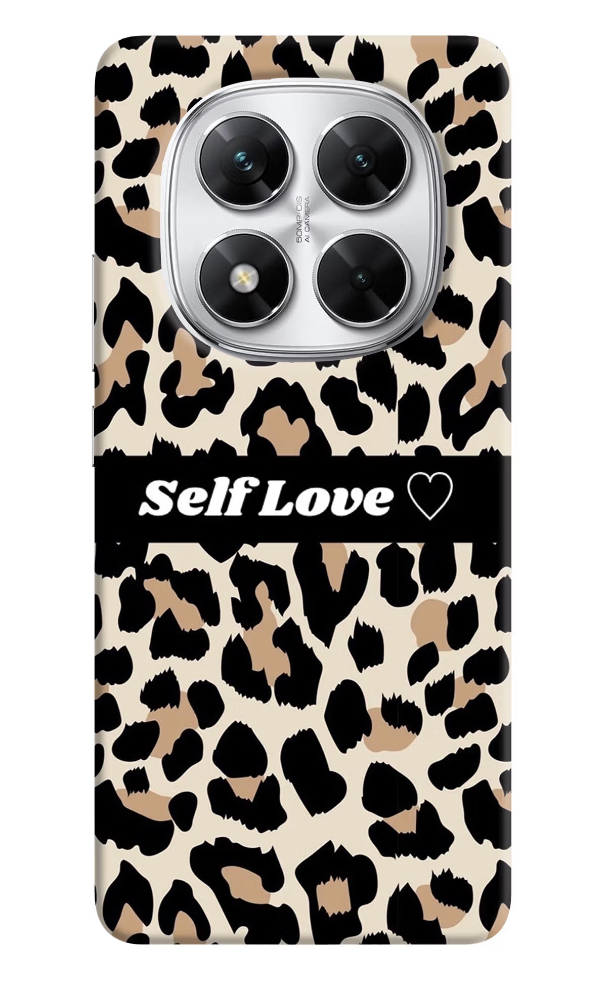 Leopard Print Self Love Poco X7 5G Back Cover