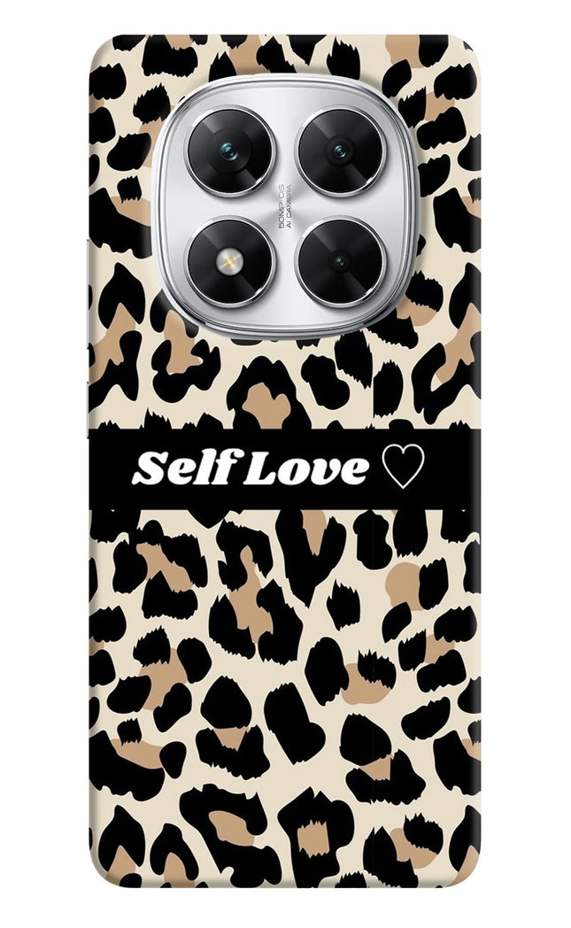 Leopard Print Self Love Poco X7 5G Hard Case Back Cover by Casekaro