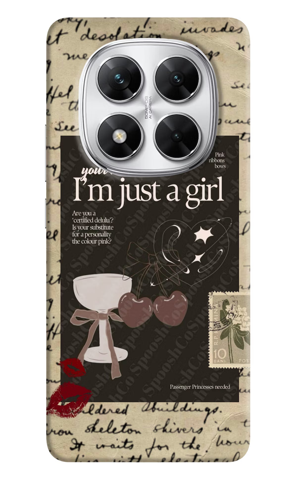 I am just a girl Poco X7 5G Back Cover