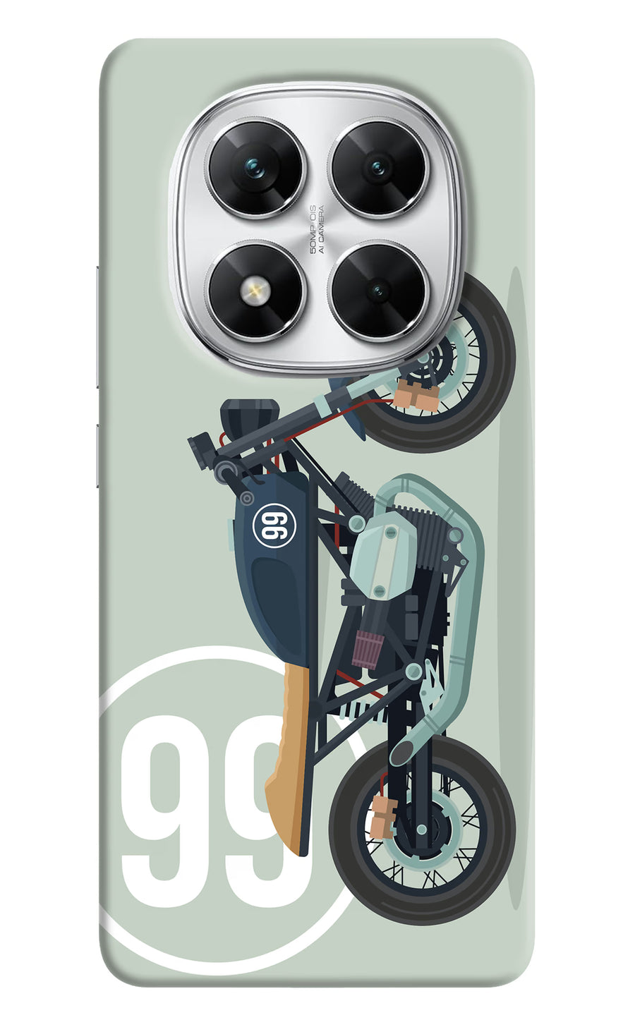 Classic Cafe Racer 99 Poco X7 5G Back Cover, Hard case