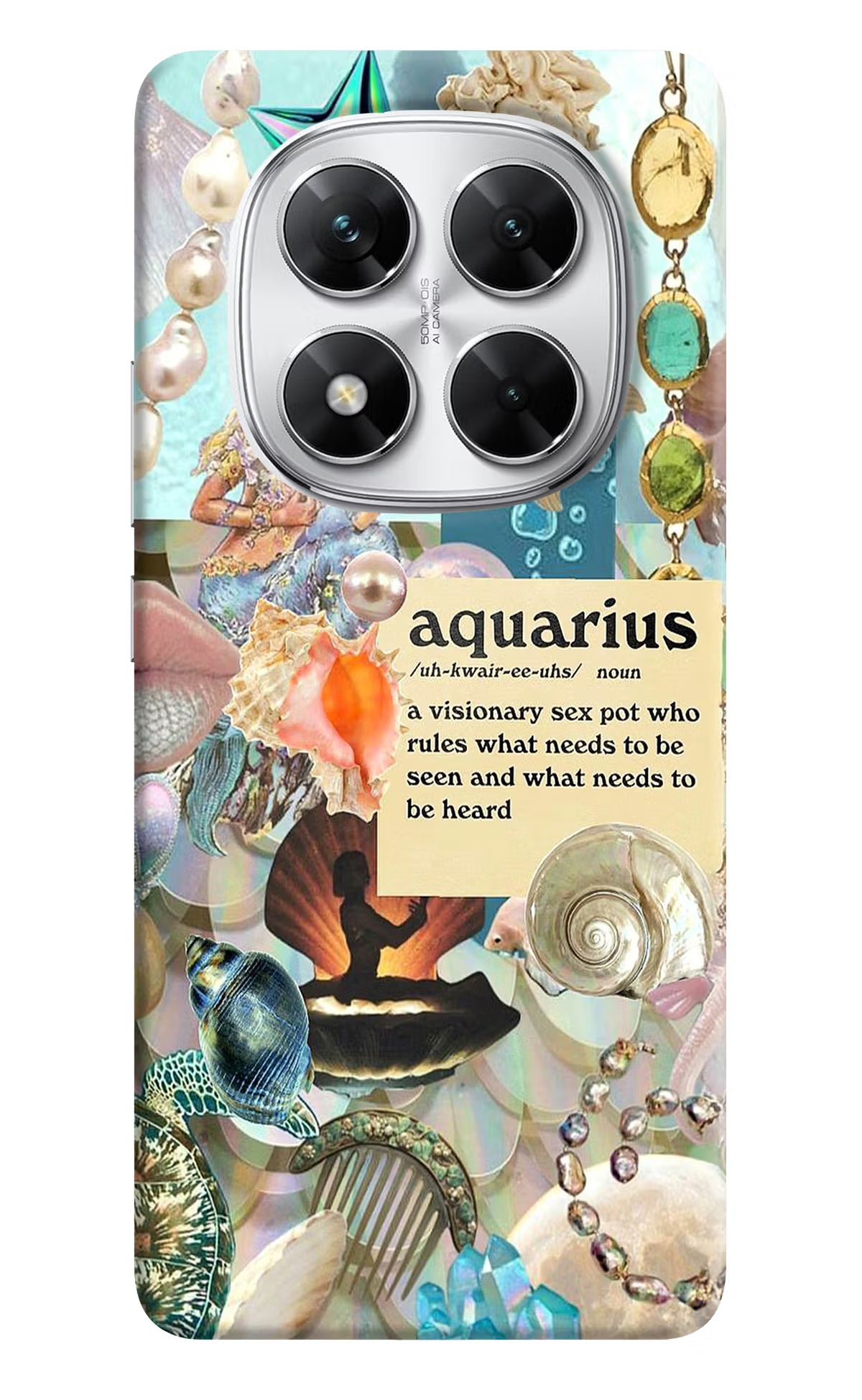 Aquarius Zodiac Poco X7 5G Back Cover