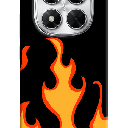 Fired Up – Black Poco X7 5G Hard Case Back Cover by Casekaro