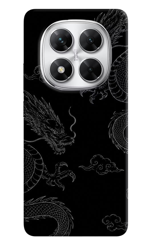Twin Dragons Poco X7 5G Hard Case Back Cover by Casekaro