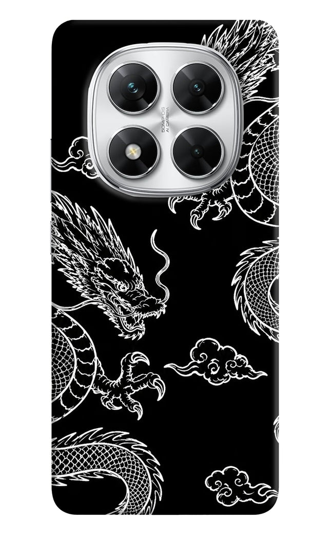 Twin Dragons Poco X7 5G Hard Case Back Cover by Casekaro