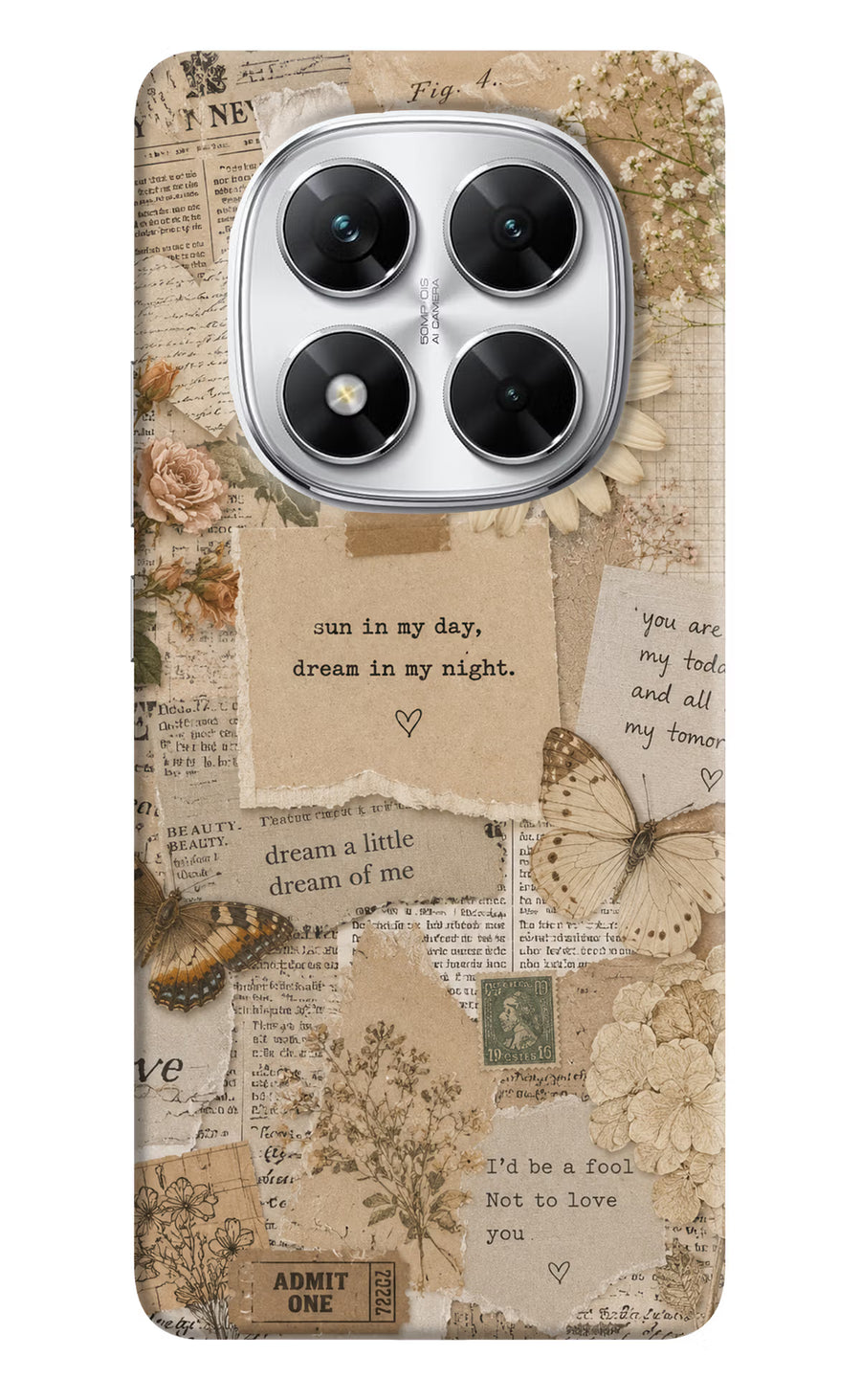 Vintage case Poco X7 5G Back Cover, Hard case