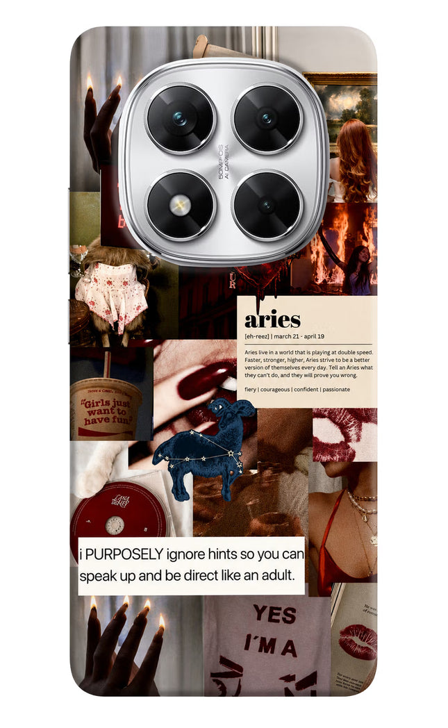 Zodiac Aries Poco X7 5G Hard Case Back Cover by Casekaro