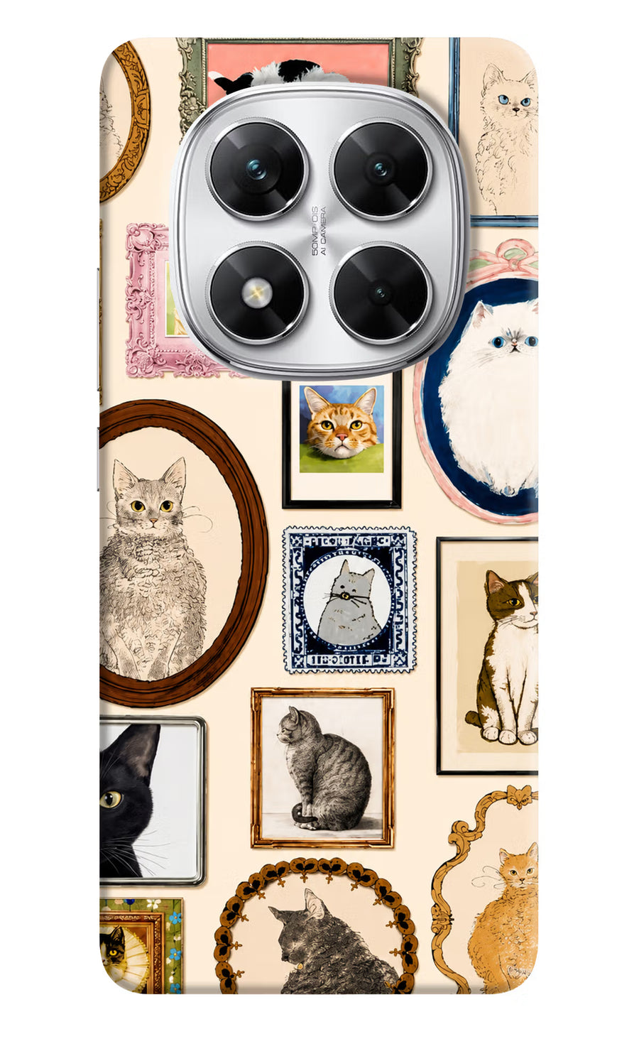 Mirror Cats Poco X7 5G Back Cover, Hard case