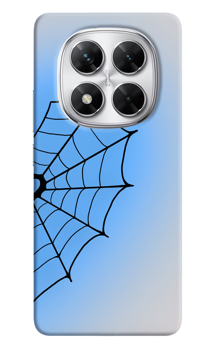 Blue Web Poco X7 5G Back Cover, Hard case