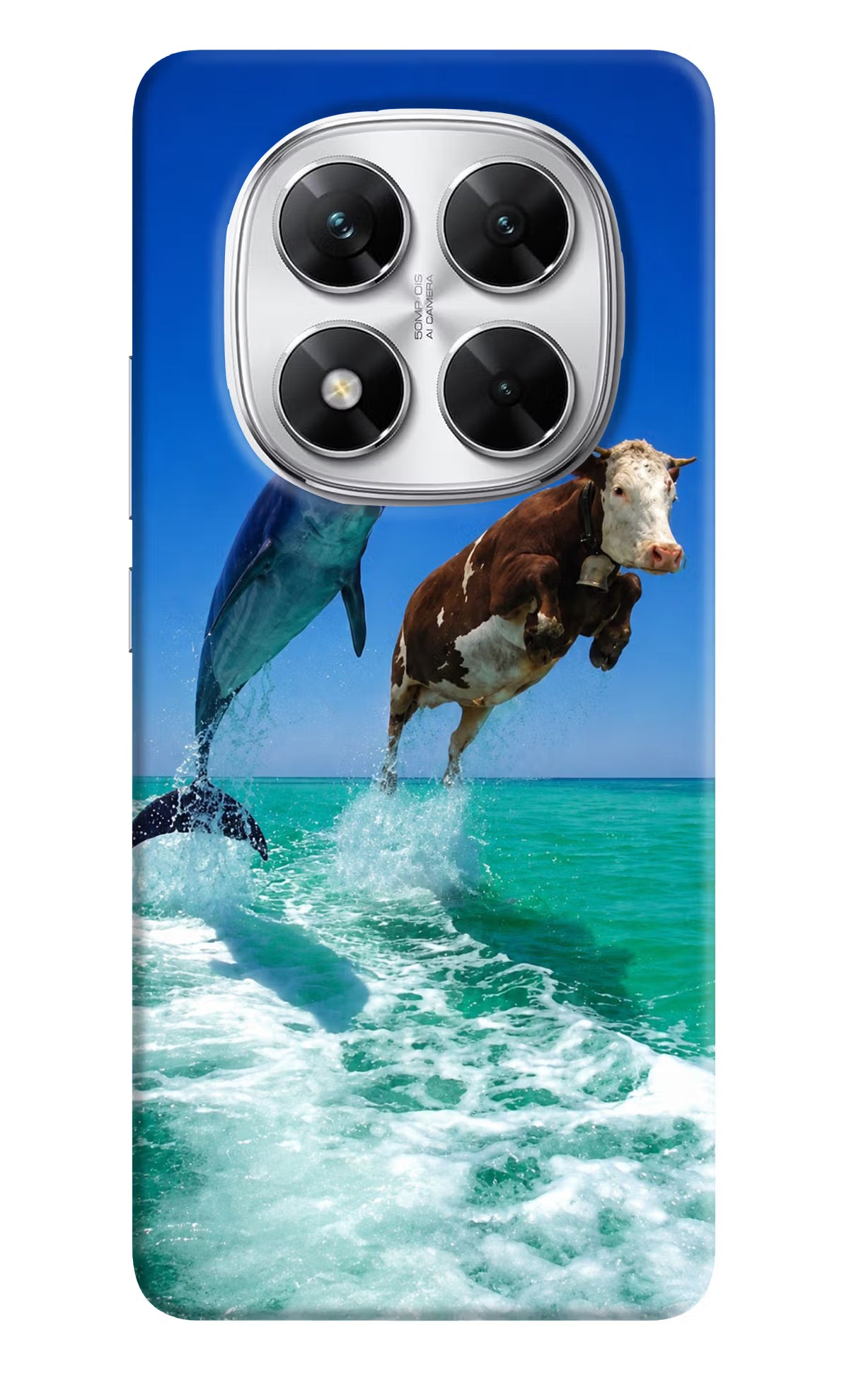 Dolphin vs Cow Poco X7 5G Back Cover