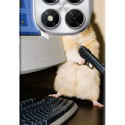 Hacker Hamster Poco X7 5G Hard Case Back Cover by Casekaro