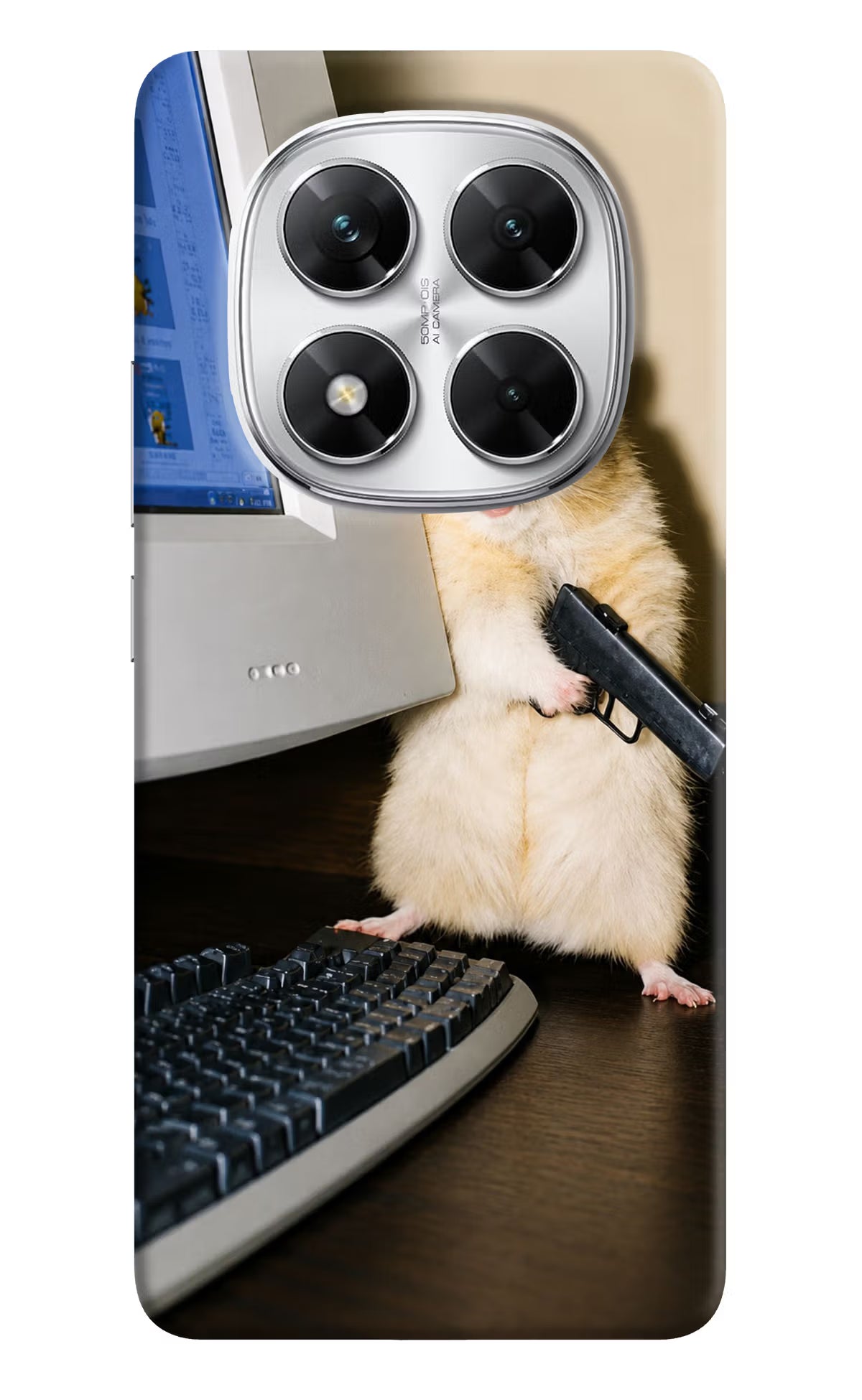 Hacker Hamster Poco X7 5G Back Cover