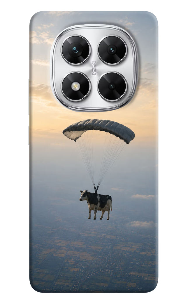 Skydiving Cow Poco X7 5G Hard Case Back Cover by Casekaro