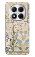 White Lily Poco X7 5G Hard Case Back Cover by Casekaro