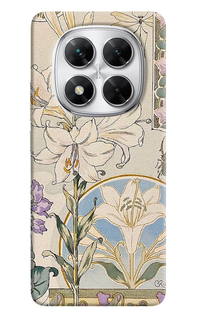 White Lily Poco X7 5G Hard Case Back Cover by Casekaro