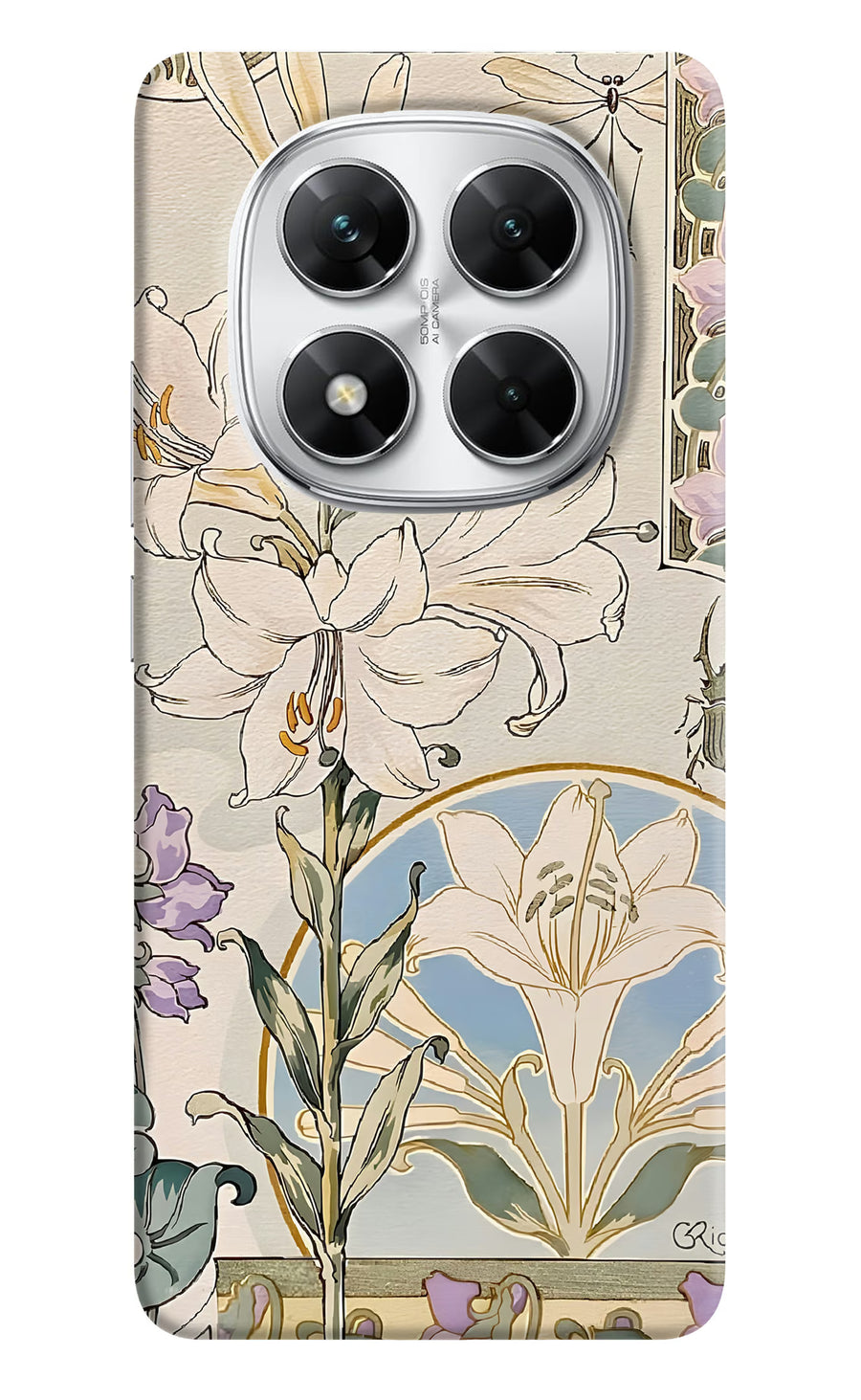White Lily Poco X7 5G Back Cover, Hard case
