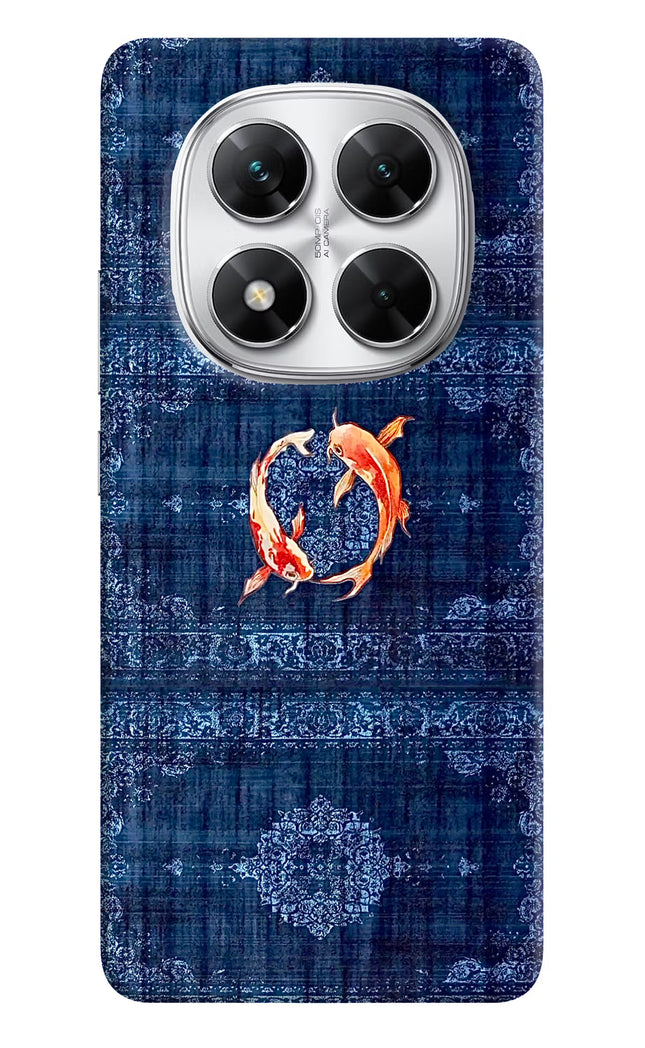 Koi Blue Poco X7 5G Hard Case Back Cover by Casekaro