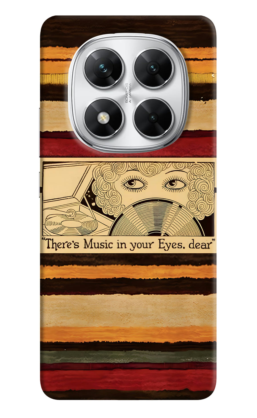 Vinyl Stripes Poco X7 5G Back Cover, Hard case