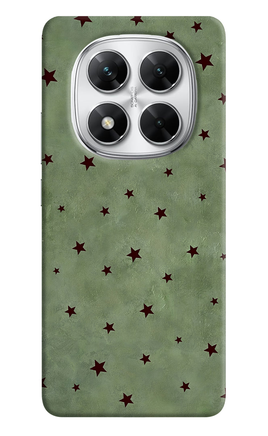 Green Stars Poco X7 5G Back Cover, Hard case