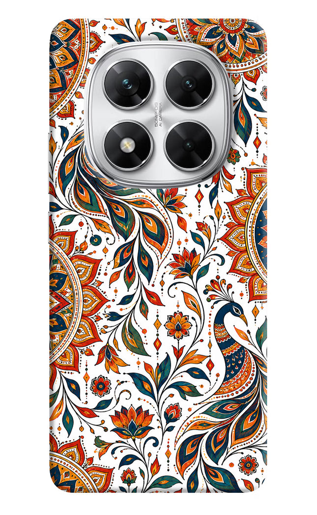 White Mayura Poco X7 5G Hard Case Back Cover by Casekaro