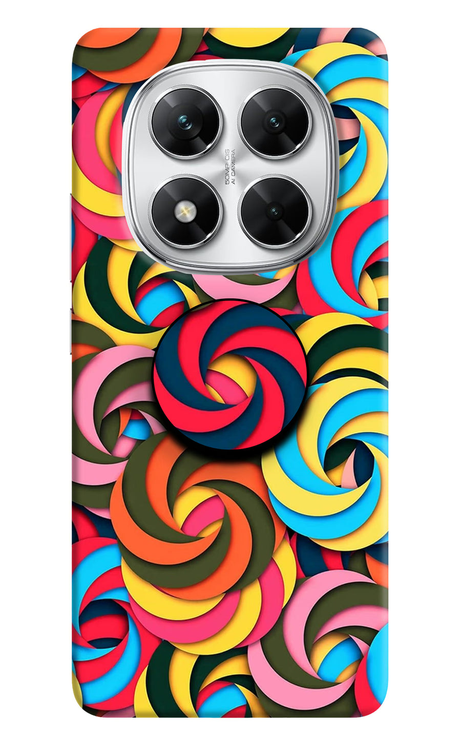 Spiral Pattern Poco X7 5G Pop Case, Hard case