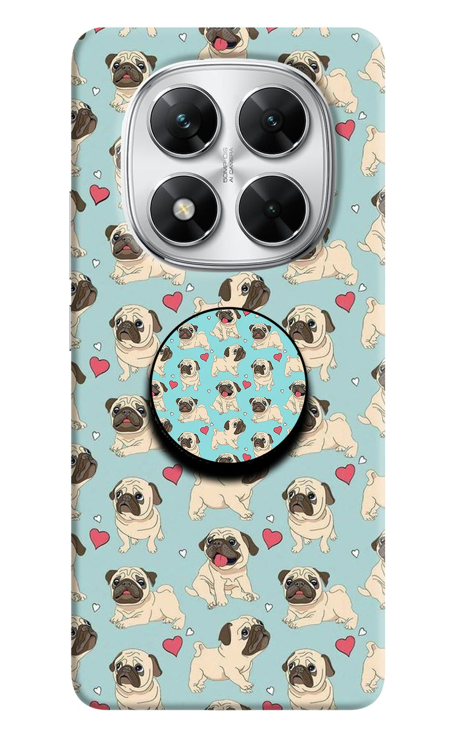 Pug Dog Poco X7 5G Pop Case, Hard case