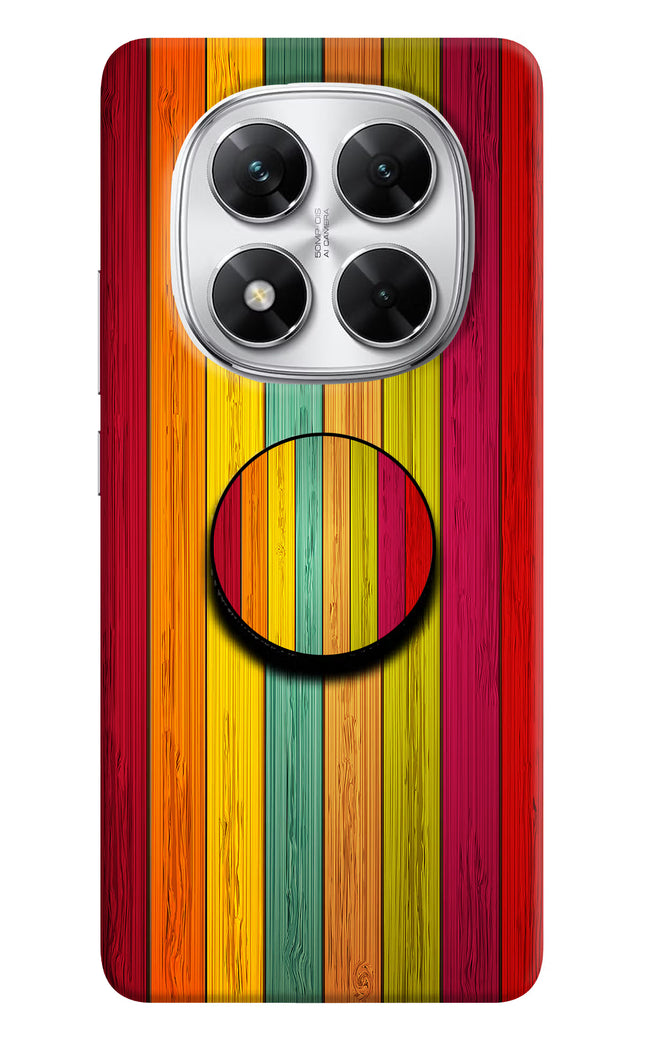 Multicolor Wooden Poco X7 5G Pop Case