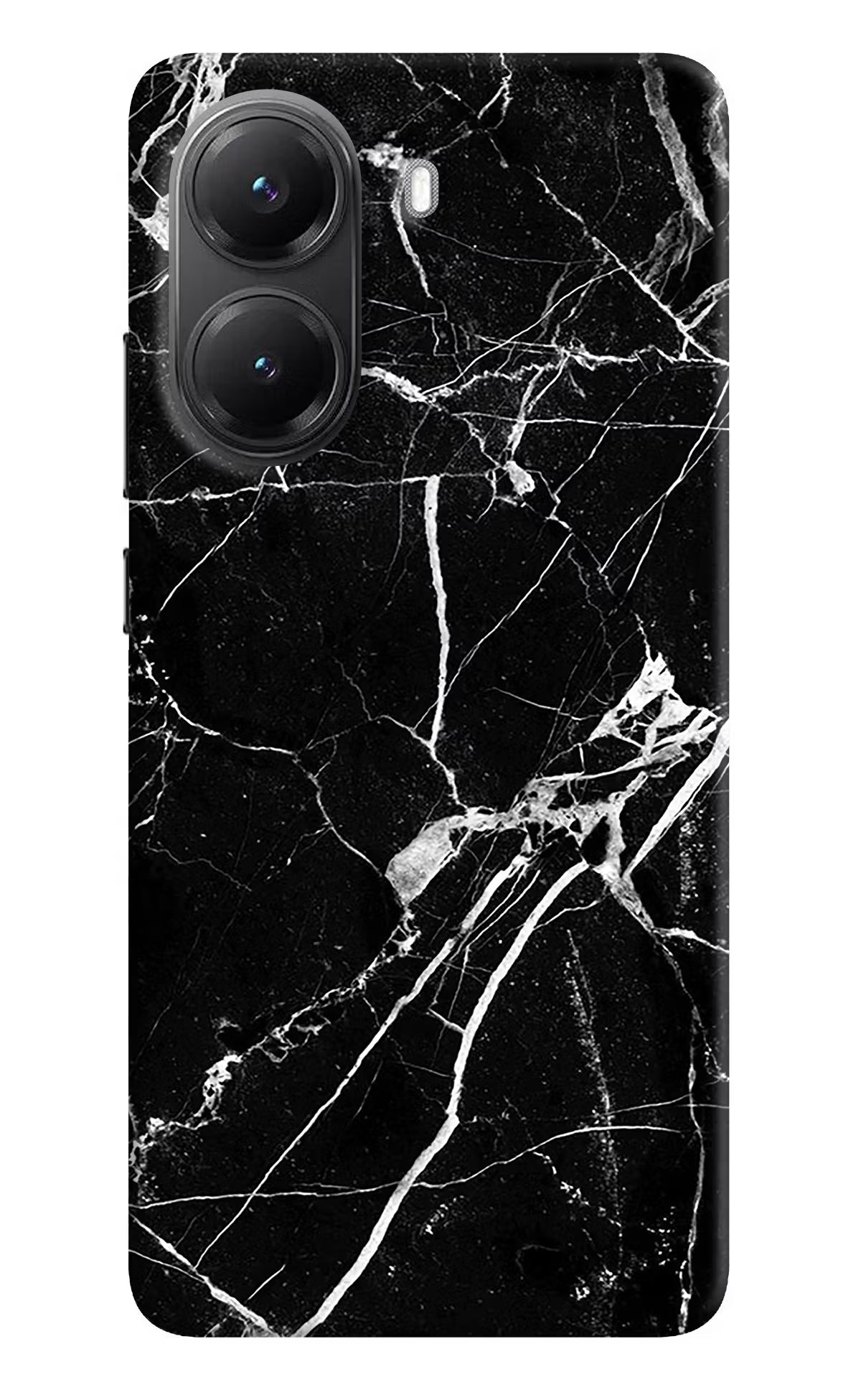 Black Marble Pattern Poco X7 Pro 5G Back Cover