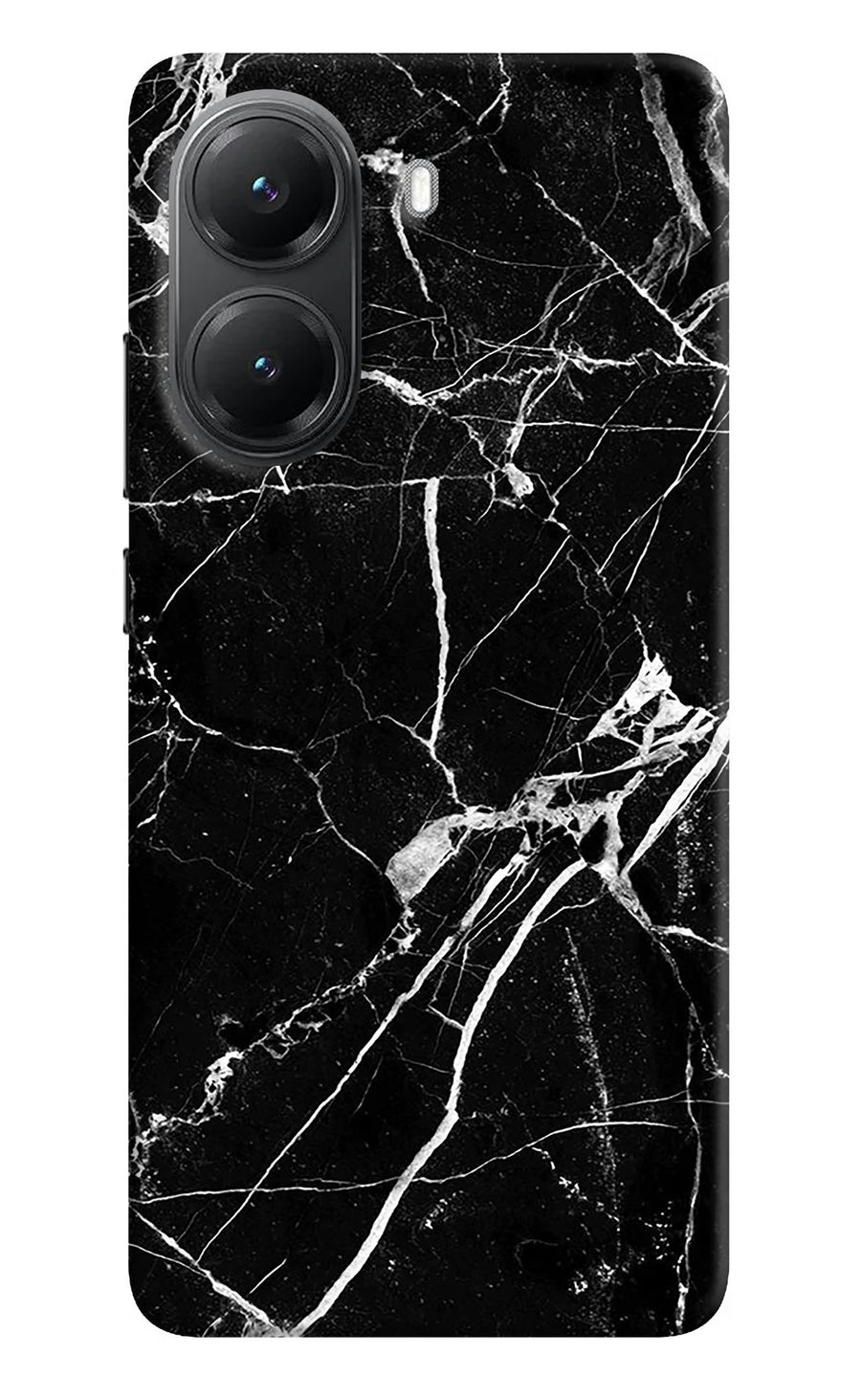 Black Marble Pattern Poco X7 Pro 5G Back Cover, Hard case