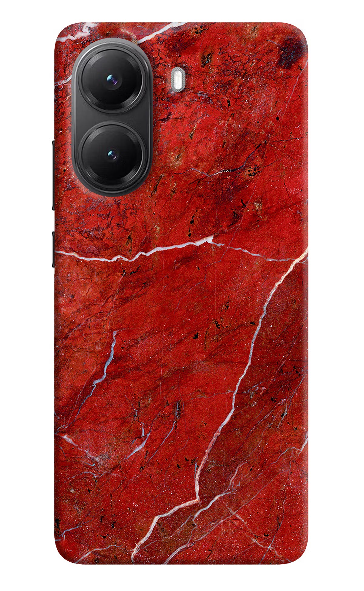Red Marble Design Poco X7 Pro 5G Back Cover