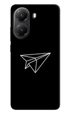 Paper Plane White Poco X7 Pro 5G Back Cover