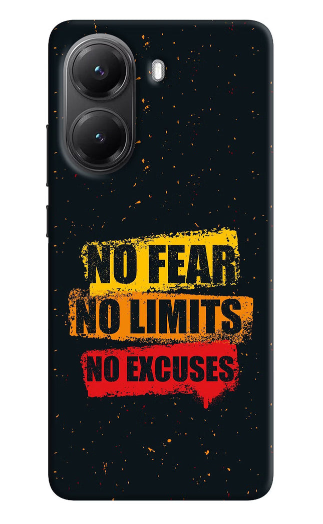 No Fear No Limits No Excuse Poco X7 Pro 5G Back Cover