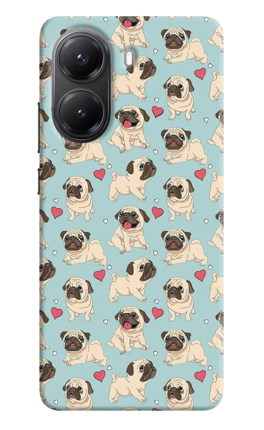 Pug Dog Poco X7 Pro 5G Back Cover, Hard case