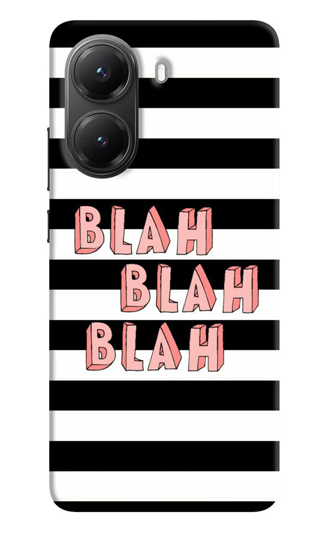 Blah Blah Blah Poco X7 Pro 5G Back Cover