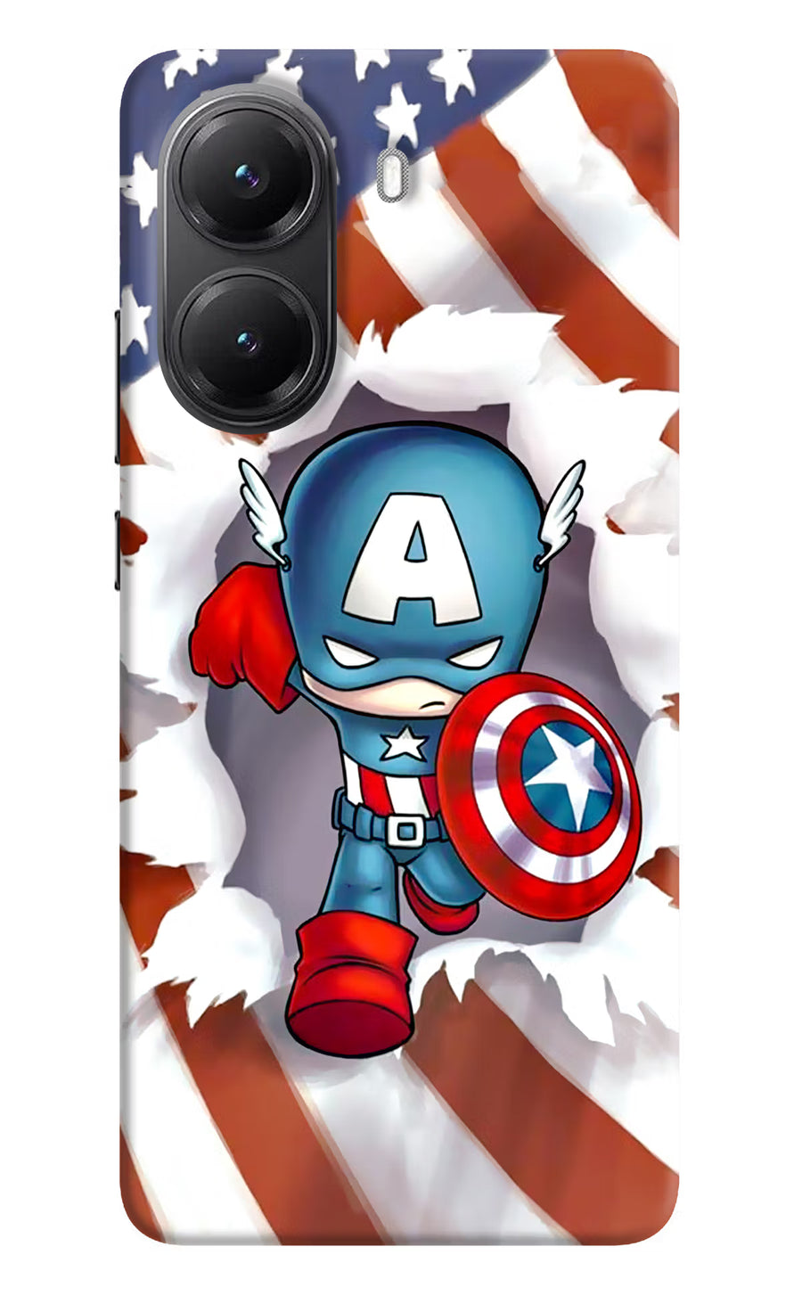 Captain America Poco X7 Pro 5G Back Cover, Hard case