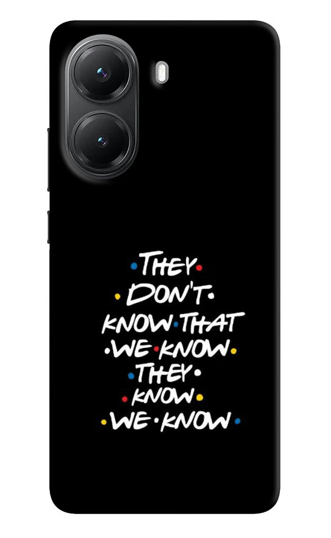 FRIENDS Dialogue Poco X7 Pro 5G Hard Case Back Cover by Casekaro