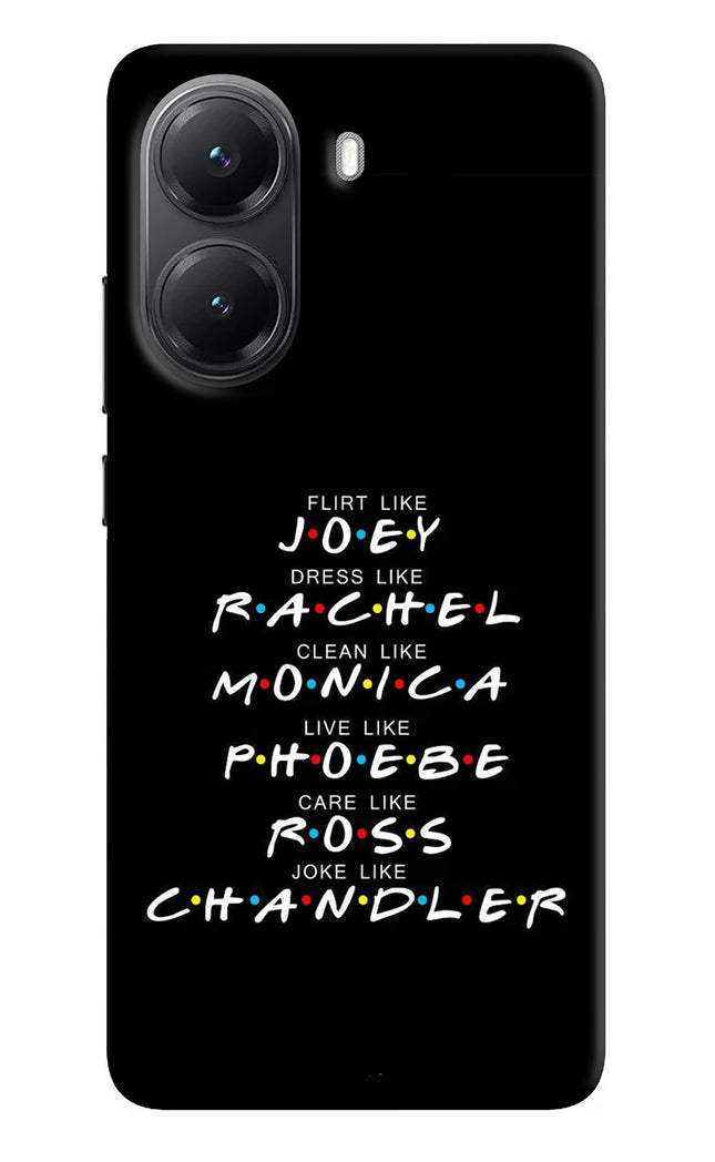 FRIENDS Character Poco X7 Pro 5G Hard Case Back Cover by Casekaro