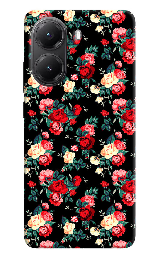 Rose Pattern Poco X7 Pro 5G Back Cover