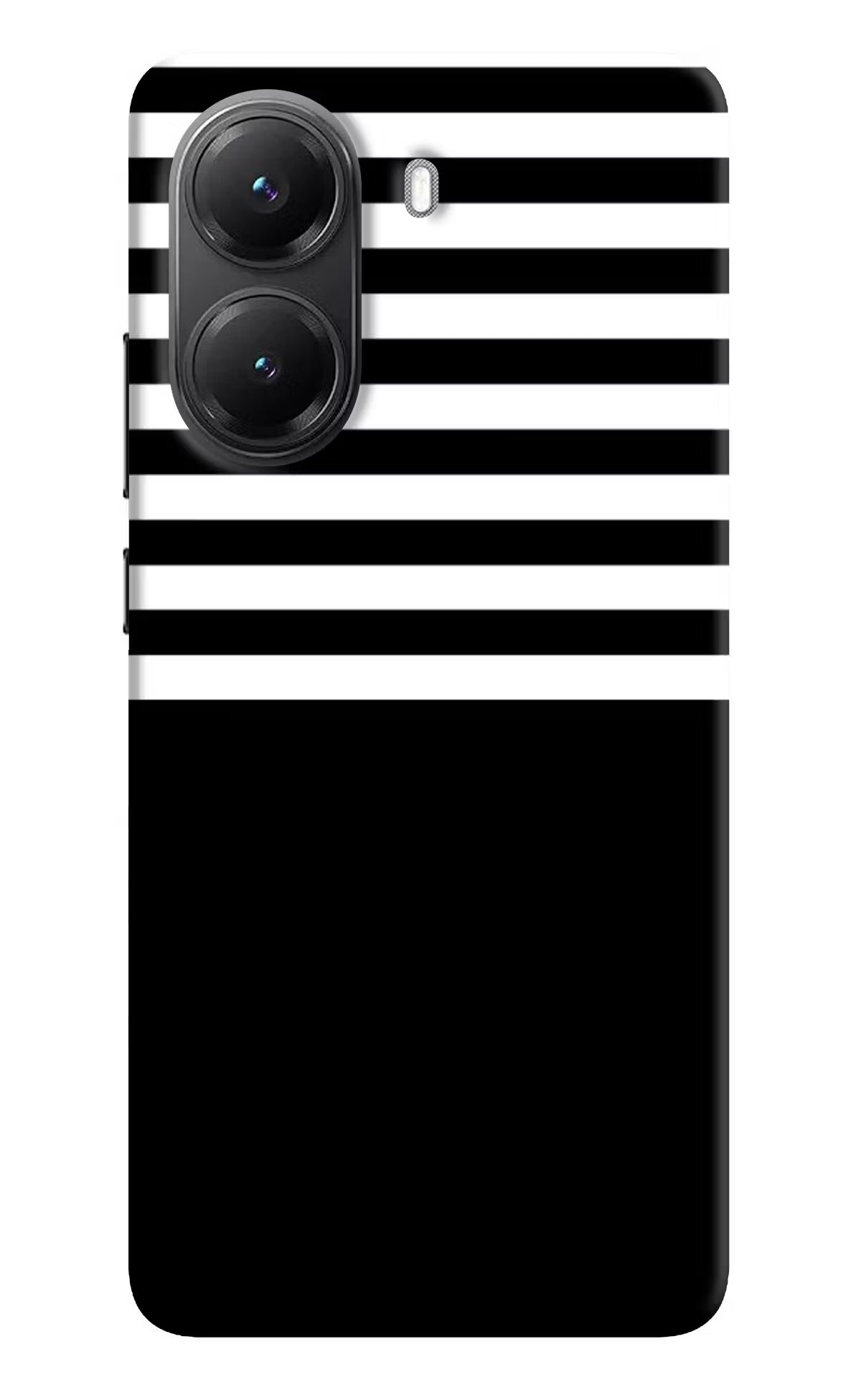 Black and White Print Poco X7 Pro 5G Back Cover
