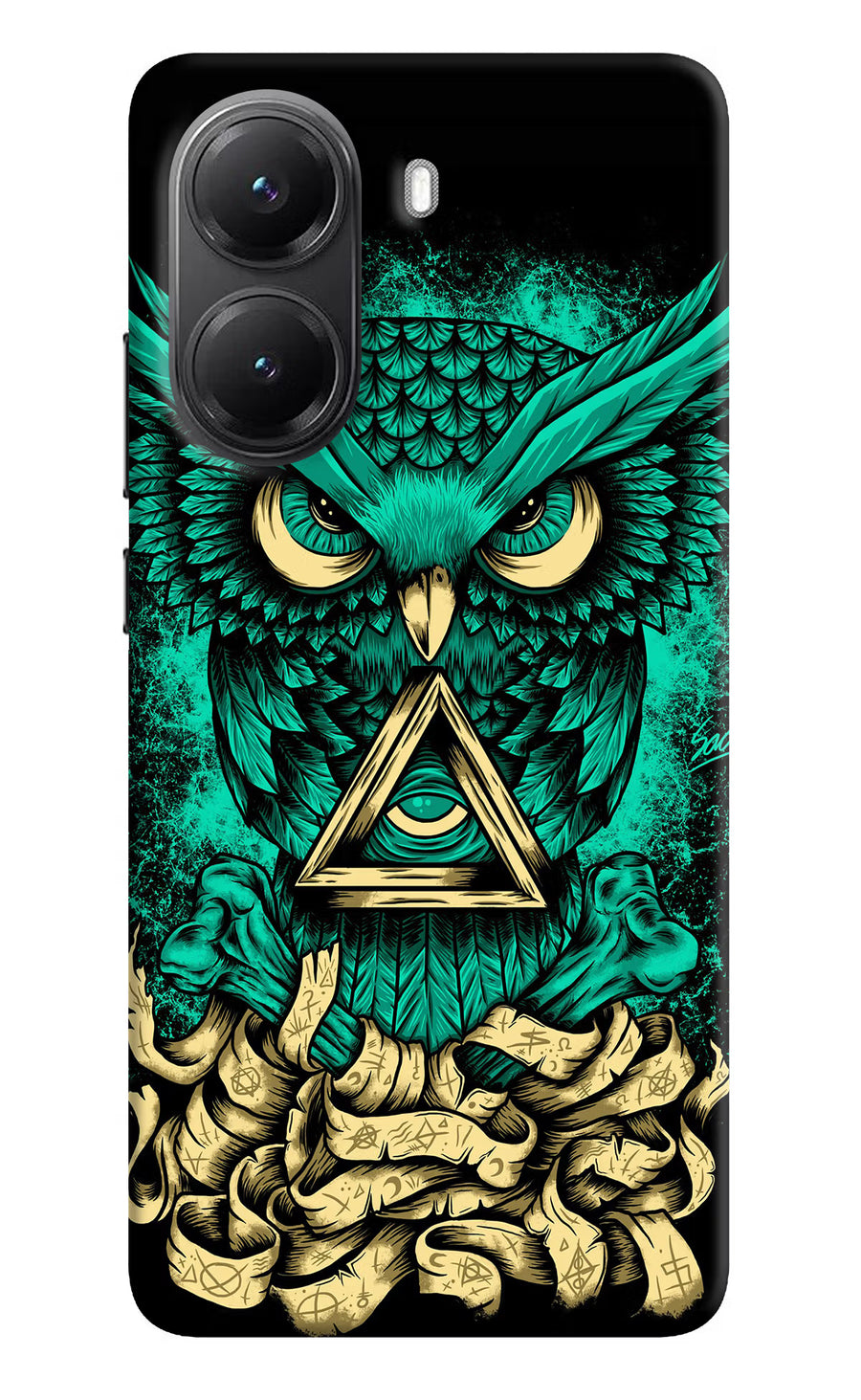 Green Owl Poco X7 Pro 5G Back Cover, Hard case