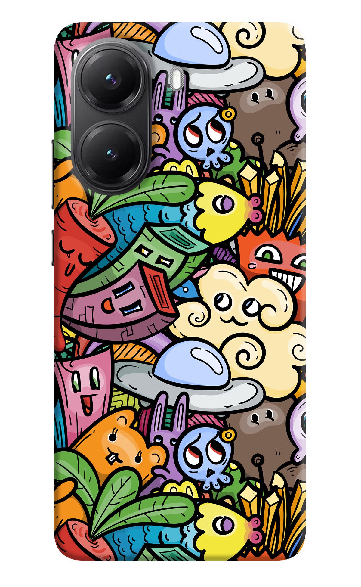 Veggie Doodle Poco X7 Pro 5G Back Cover