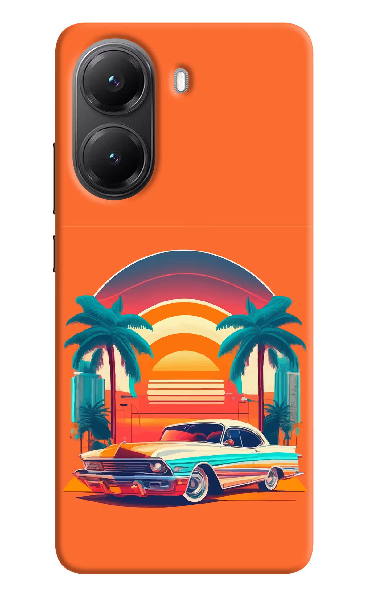 Palm Drive 80s Poco X7 Pro 5G Back Cover