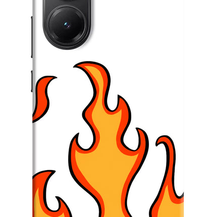 Fired Up – White Poco X7 Pro 5G Hard Case Back Cover by Casekaro
