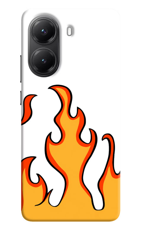 Fired Up – White Poco X7 Pro 5G Back Cover