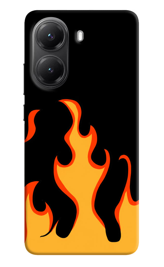 Fired Up – Black Poco X7 Pro 5G Hard Case Back Cover by Casekaro