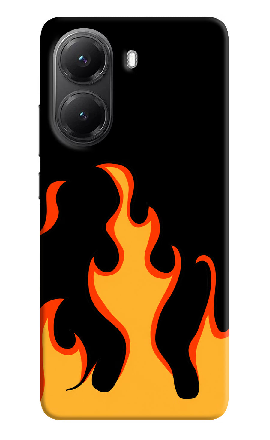 Fired Up – Black Poco X7 Pro 5G Back Cover, Hard case