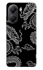 Twin Dragons Poco X7 Pro 5G Hard Case Back Cover by Casekaro